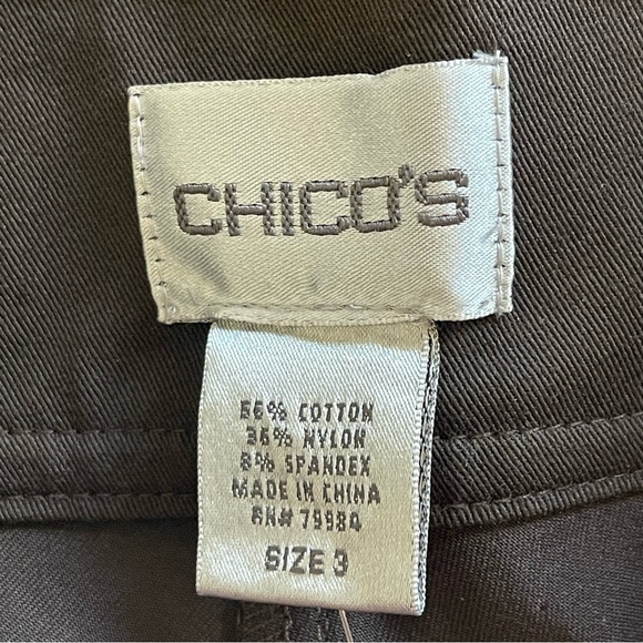 Chico's Two Way Apprentice Fudge Brown High Rise Pants Size XL NWT - Picture 3 of 8